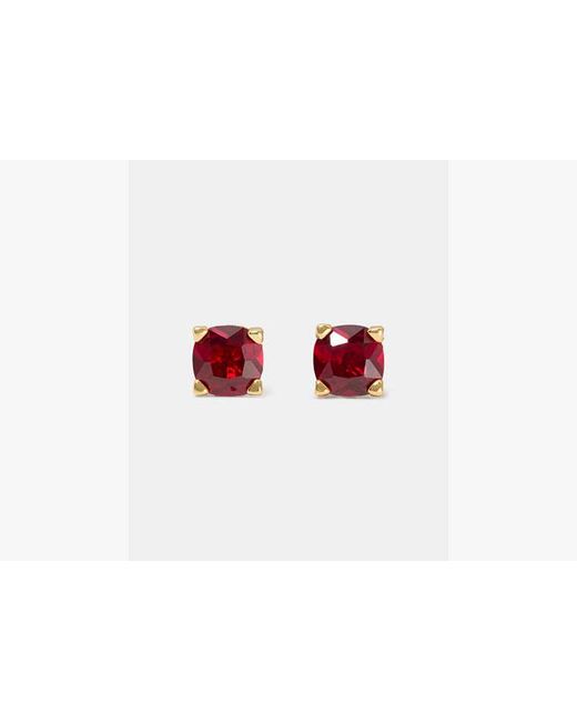 Kate Spade Red Little Luxuries Square Studs