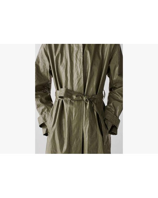 Kate Spade Green Belted Trench Coat