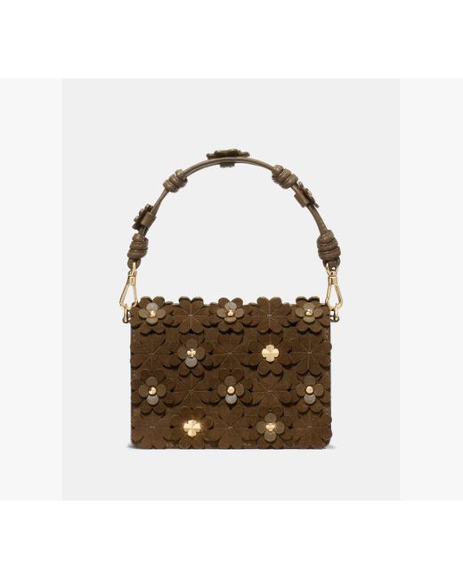 Kate Spade Brown Natasha Floral Card Case Mini Bag