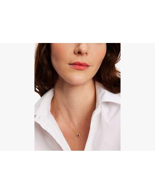 Kate Spade White Kate Spade Fine Time To Shine Gem Pendant