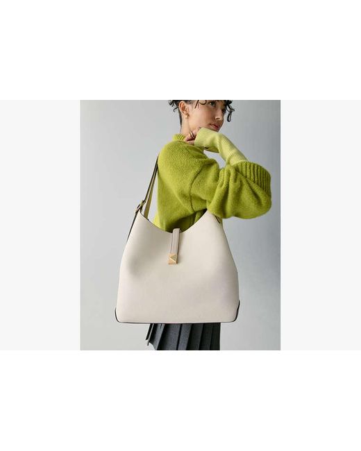 Kate Spade White Deco Large Shoulder Bag