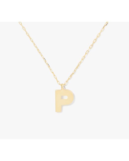 Kate Spade White Kate Spade Fine Love Letter P Initial Pendant