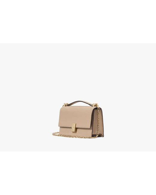 Kate Spade Natural Deco Mini Flap Chain Crossbody