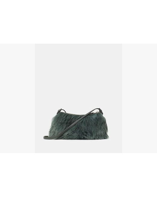 Kate Spade Green Loop Shearling Crossbody