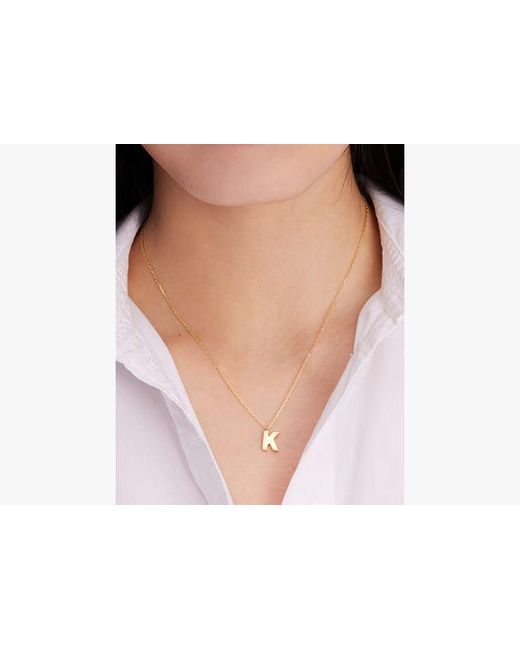 Kate Spade White Kate Spade Fine Love Letter S Initial Pendant