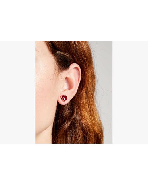 Kate Spade Pink My Love Heart Studs