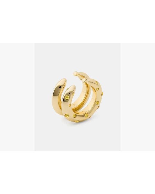 Kate Spade Metallic Summer Daze Banana Stacked Rings
