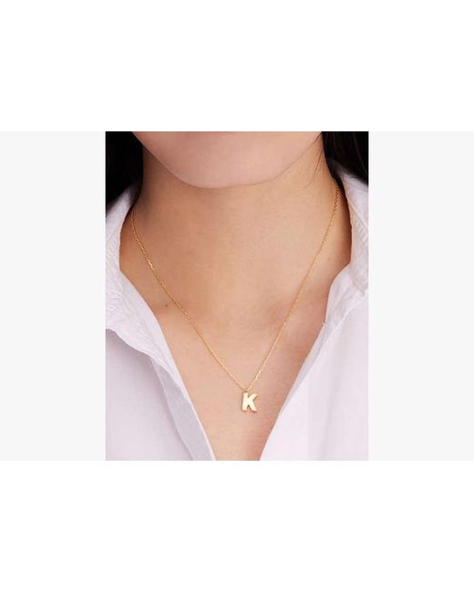 Kate Spade White Kate Spade Fine Love Letter P Initial Pendant