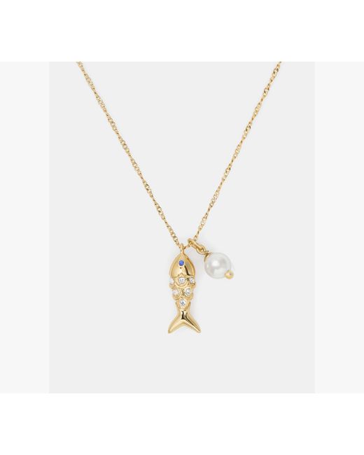 Kate Spade White Summer Daze Fish Pendent