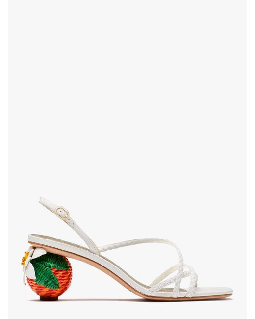 Kate Spade Valencia Blossom Sandals in White Lyst