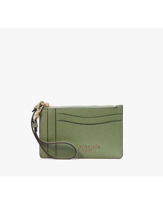 Kate Spade Green Morgan Card Case Wristlet