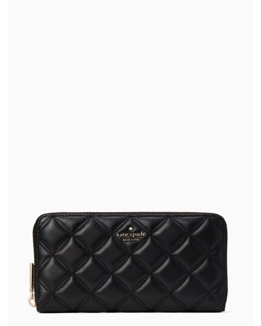 Kate Spade Natalia Large Continental Wallet in Black | Lyst