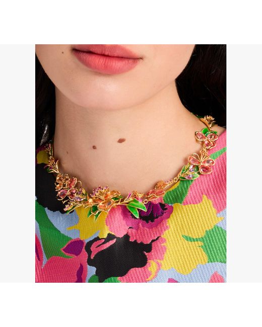 Kate Spade Multicolor Paradise Floral Statement Necklace