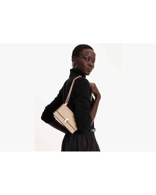 Kate Spade Natural Deco Mini Flap Chain Crossbody