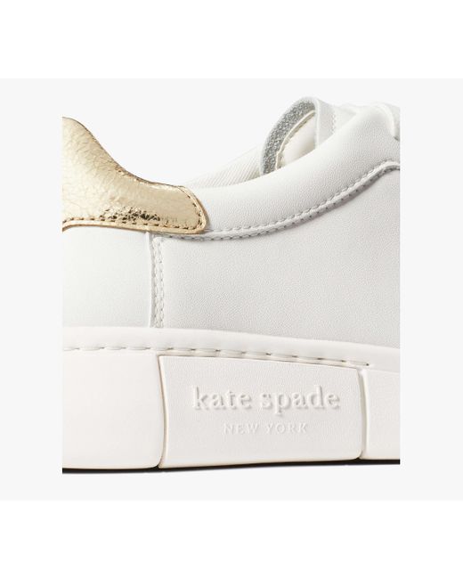 Kate Spade White Lift Sneakers