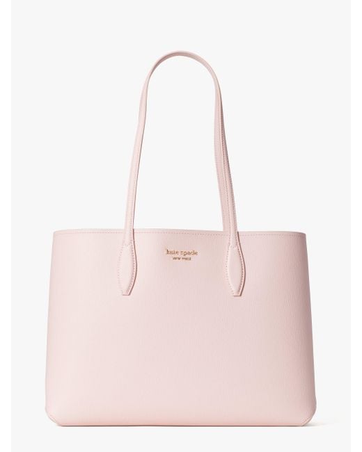 Kate Spade Leather All Day Large Tote in Chalk Pink (Pink) - Lyst