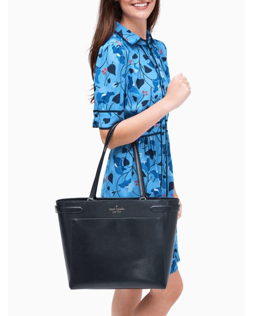 Kate Spade Staci Laptop Tote in Black Lyst