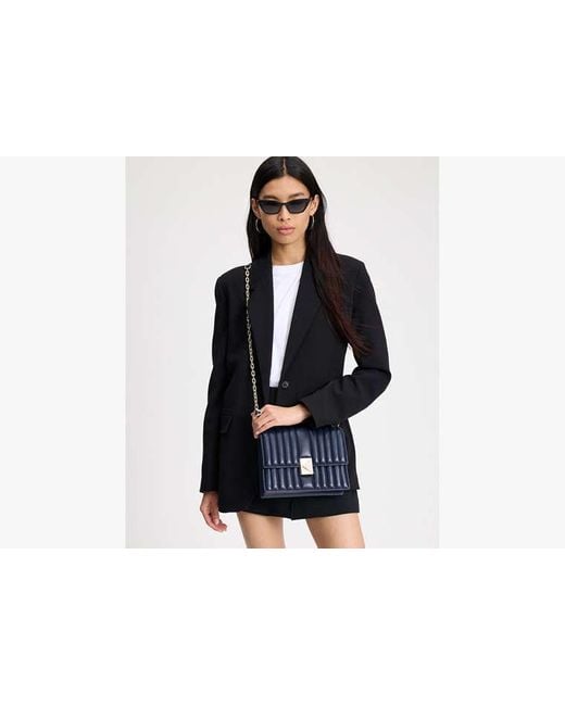 Kate Spade Blue Deco Quilted Chain Shoulder Bag