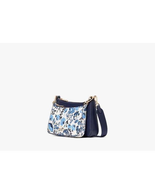 Kate Spade Blue Vase Duet Umhängetasche Mit Blumenmuster