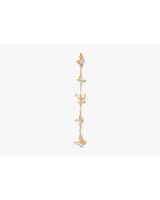 Kate Spade White Kate Spade Social Butterfly Linear Earrings