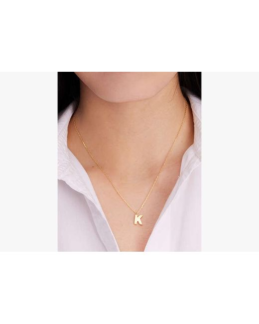 Kate Spade White Kate Spade Fine Love Letter R Initial Pendant