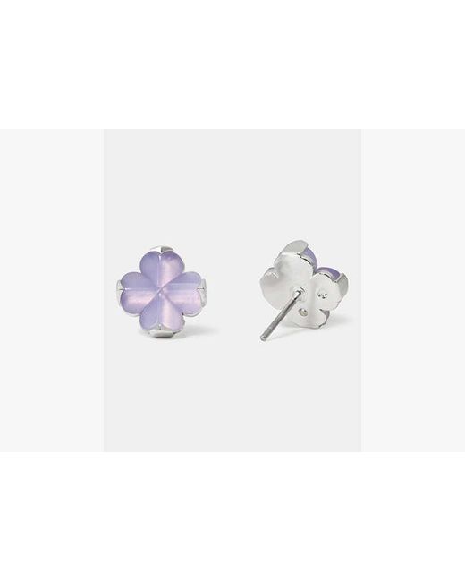 Kate Spade Purple Flower Studs