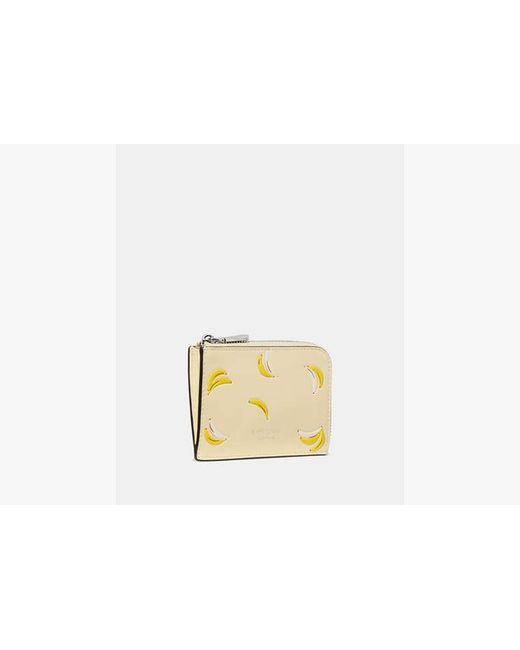 Kate Spade Metallic Banana Mini Zip Card Case