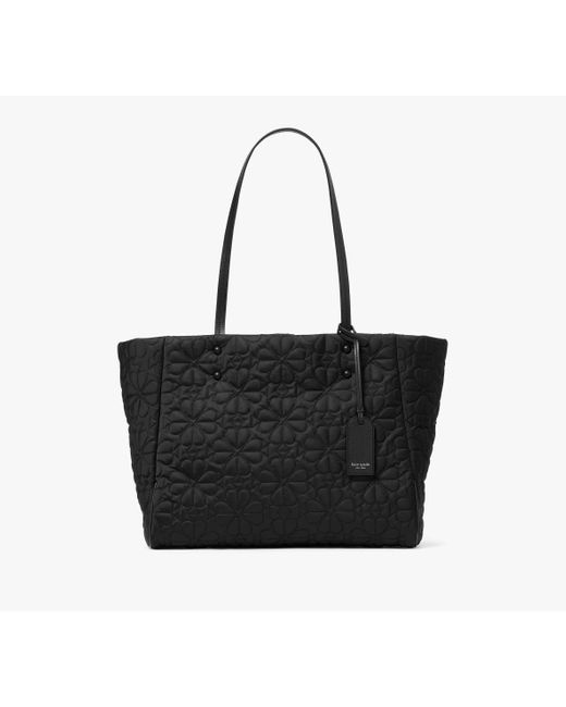 Kate Spade Black Tilly Quilted Medium Tote Bag