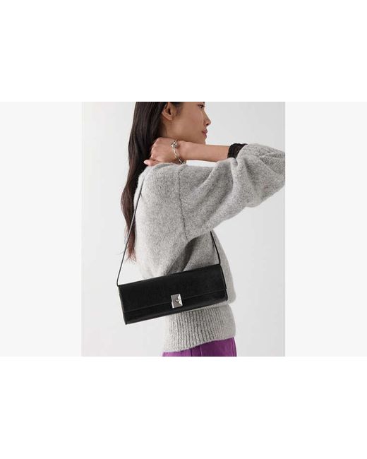 Kate Spade Gray Deco Glazed Soft Mini Shoulder