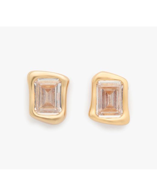 Kate Spade White Molten Glass Studs