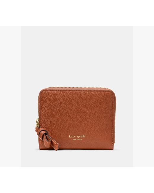 Kate Spade Brown Loop Zip Around Wallet