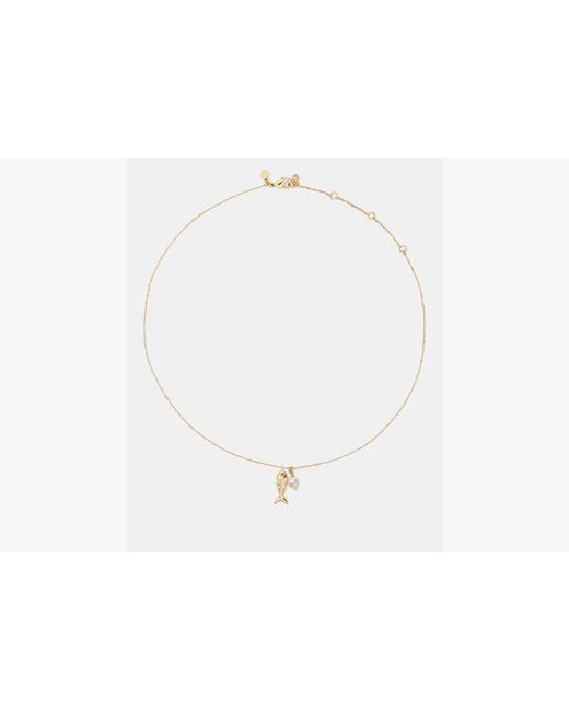 Kate Spade White Summer Daze Fish Pendent