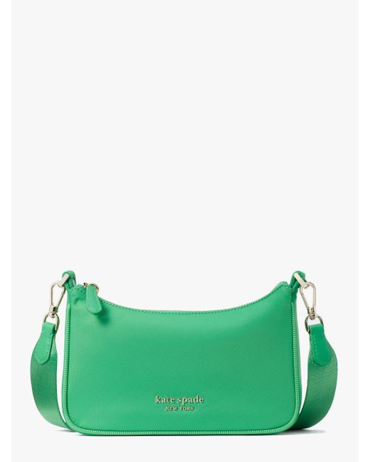 Kate Spade Synthetic The Little Better Sam Nylon Small Crossbody in Green Lyst