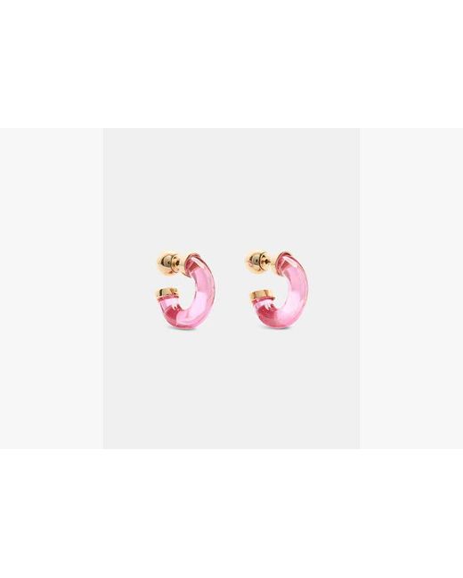 Kate Spade White Glow Up Front Back Huggies