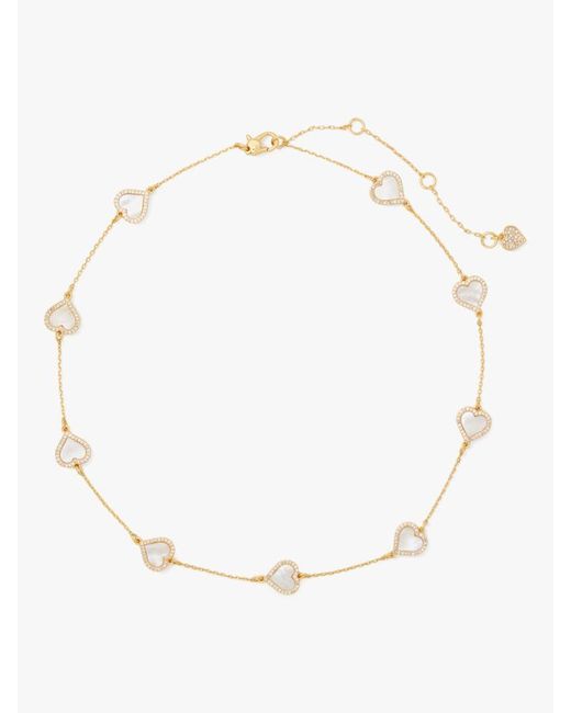 Kate Spade Natural Take Heart Scatter Necklace
