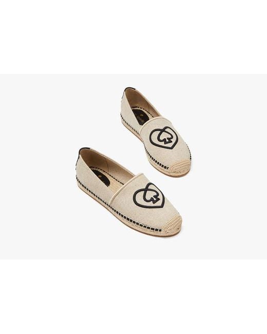 Kate Spade Metallic Kate Spade Gwen Heart Spade Espadrilles