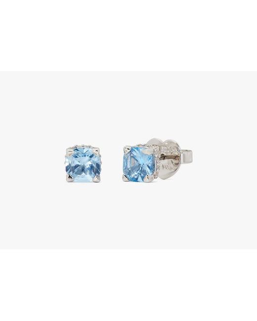 Kate Spade Blue Little Luxuries 6mm Square Studs