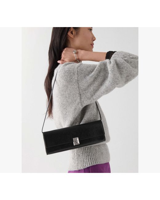 Kate Spade Gray Deco Glazed Soft Mini Shoulder