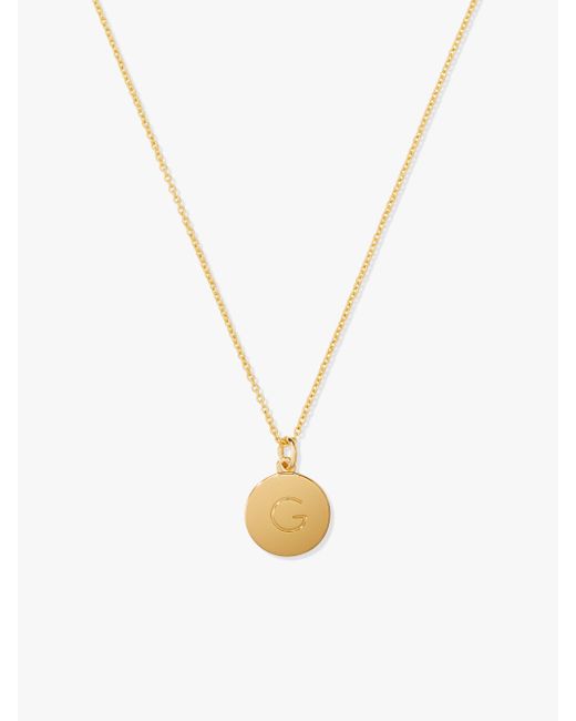 Kate Spade One In A Million Initial Necklace G Metallic Lyst - Kate Spade One In A Million Initial Pendant Necklace
