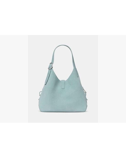 Kate Spade Blue Deco Suede Crossbody Tote