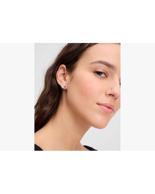 Kate Spade White Double Knot Studs