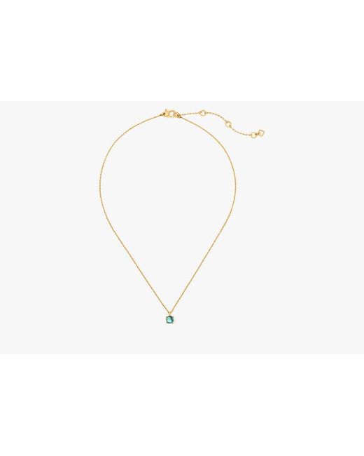 Kate Spade White Little Luxuries 6Mm Square Pendant