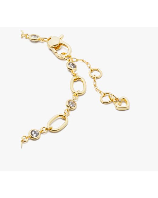 Kate Spade Natural One In A Million Chain & Crystal Line Bracelet