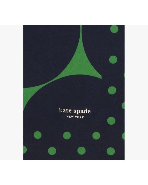 Kate Spade Green Joy Dot Silk Square Scarf