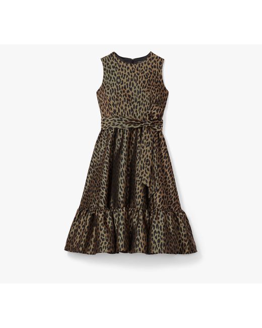 Kate Spade Brown Modern Leopard Kleid aus Brokat