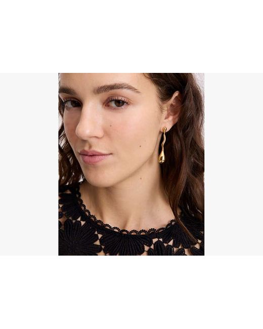 Kate Spade Yellow Molten Linear Earrings