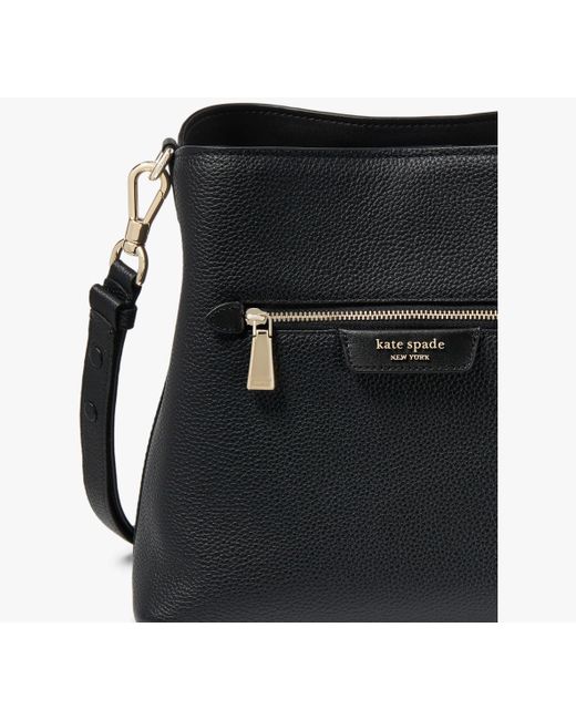 Kate Spade Black Hudson Pebbled Leather Shoulder Bag