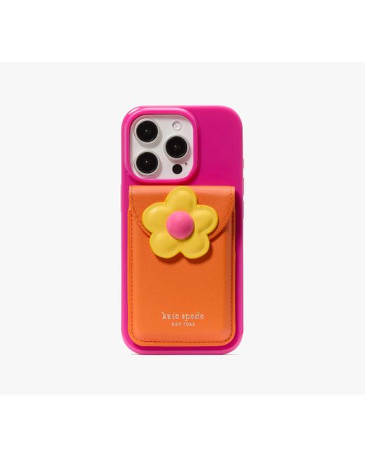 Kate Spade Pink Floral Wallet Iphone 16 Pro Case