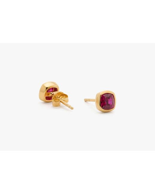 Kate Spade Pink Kate Spade Fine Time To Shine Gem Studs
