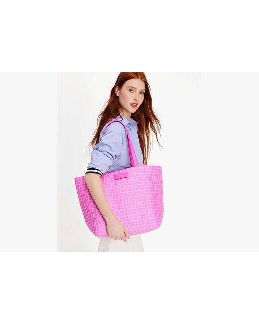 Kate Spade Pink Noel Tote Bag aus Jacquard
